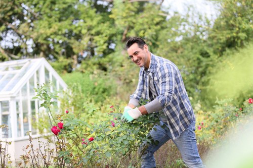 Safe waste management during landscaping operations